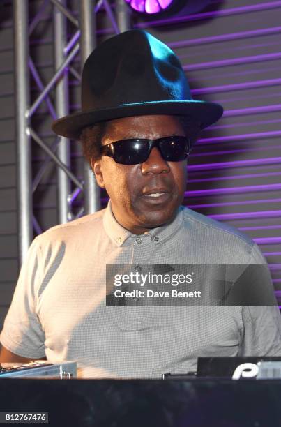 Norman Jay DJs at the opening of the "Soul Of A Nation: Art In The Age of Black Power" exhibition at the Tate Modern on July 11, 2017 in London,...