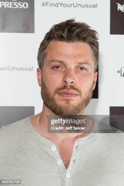 Rick Edwards attends the Cafe Nespresso Soho Launch Party at Cafe Nespresso on July 11, 2017 in London, England.