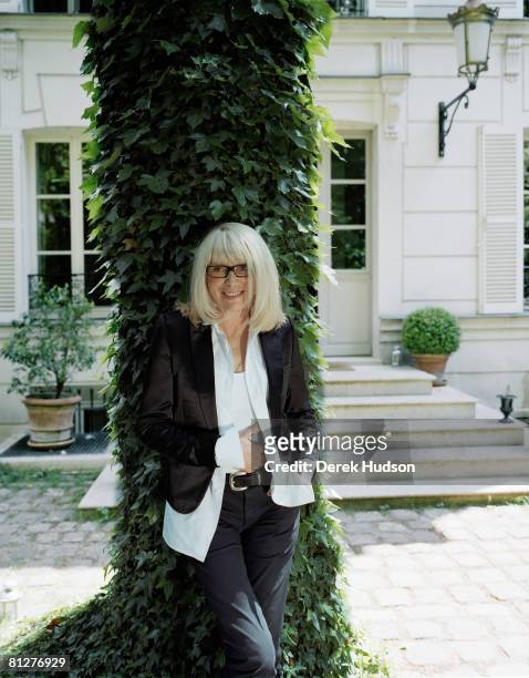 Actress Mireille Darc poses at a portrait session for Point de Vue in Paris on May 21, 2008. .