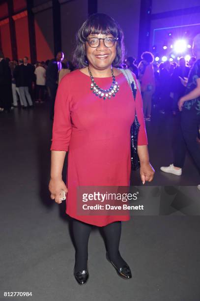 Diane Abbott MP attends the opening of the "Soul Of A Nation: Art In The Age of Black Power" exhibition at the Tate Modern on July 11, 2017 in...