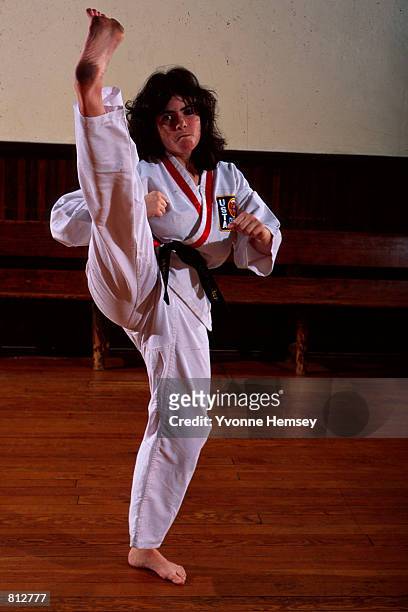 Fourteen years old, Cory Bragar, is the president of Manhattan TaeKwonDo Academy in New York City, March 1, 1991. Cory, who has already acceded to...