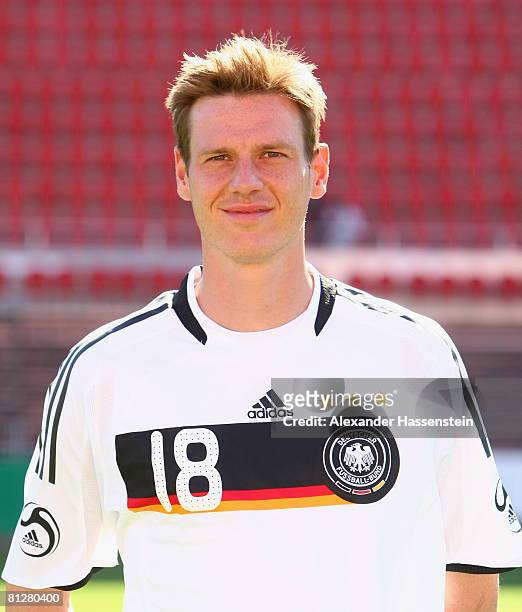 Tim Borowski of Germany poses at the team photocall at the Son Moix stadium on May 29, 2008 in Mallorca, Spain.