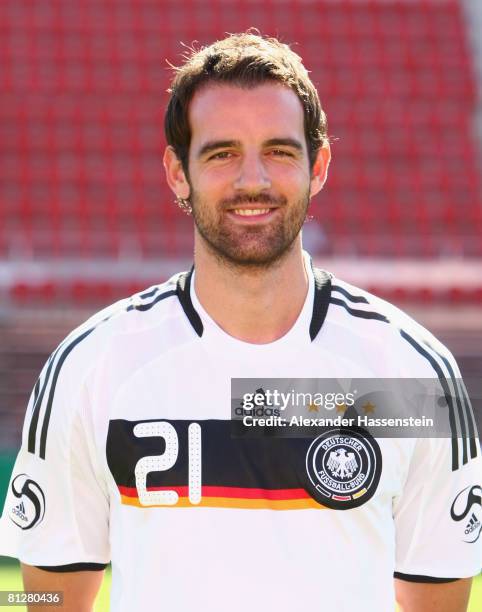 Christoph Metzelder of Germany poses at the team photocall at the Son Moix stadium on May 29, 2008 in Mallorca, Spain.