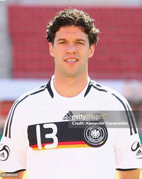 Michael Ballack of Germany poses at the team photocall at the Son Moix stadium on May 29, 2008 in Mallorca, Spain.