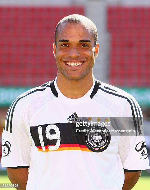 David Odonkor of Germany poses at the team photocall at the Son Moix stadium on May 29, 2008 in Mallorca, Spain.
