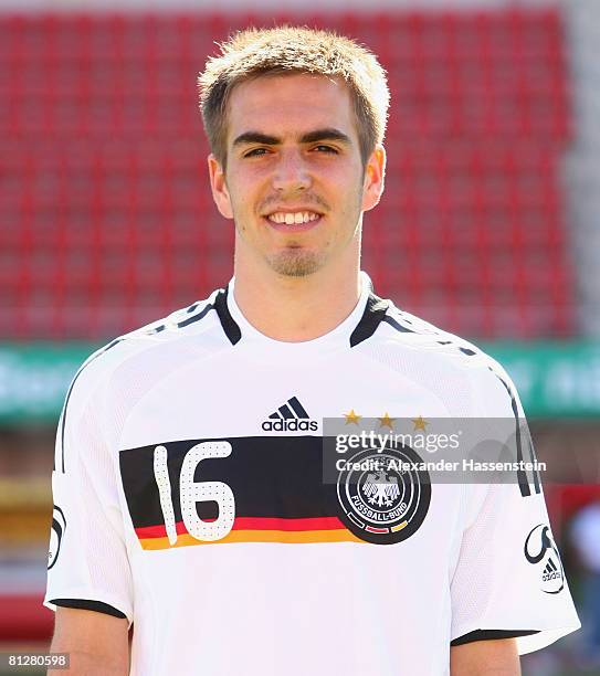 Philipp Lahm of Germany poses at the team photocall at the Son Moix stadium on May 29, 2008 in Mallorca, Spain.