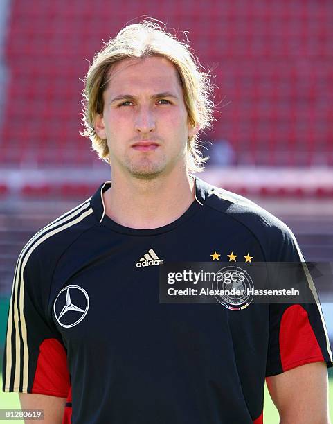 Rene Adler of Germany poses at the team photocall at the Son Moix stadium on May 29, 2008 in Mallorca, Spain.