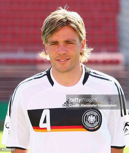 Clemens Fritz of Germany poses at the team photocall at the Son Moix stadium on May 29, 2008 in Mallorca, Spain.