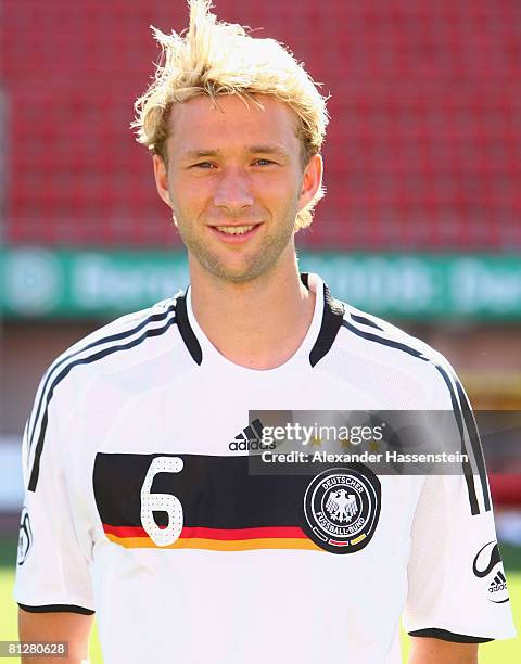 Simon Rolfes of Germany poses at the team photocall at the Son Moix stadium on May 29, 2008 in Mallorca, Spain.