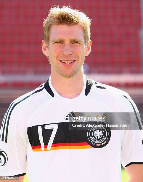 Per Mertesacker of Germany poses at the team photocall at the Son Moix stadium on May 29, 2008 in Mallorca, Spain.