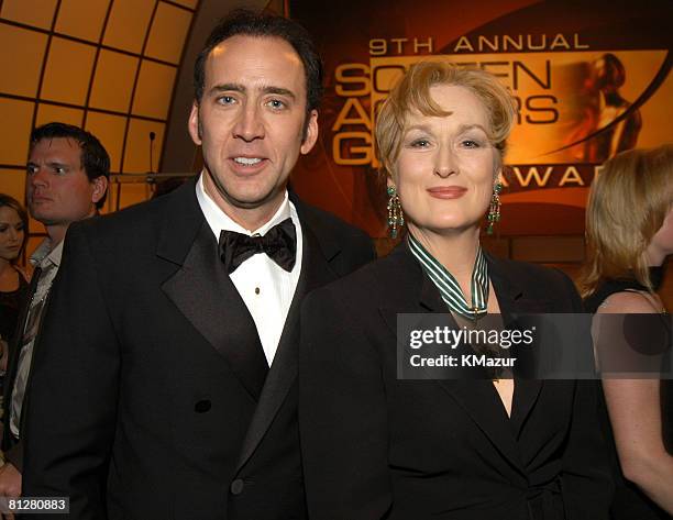 Nicolas Cage and Meryl Streep