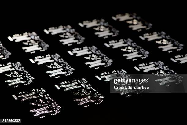 electronic stencil board - superconductor stock pictures, royalty-free photos & images