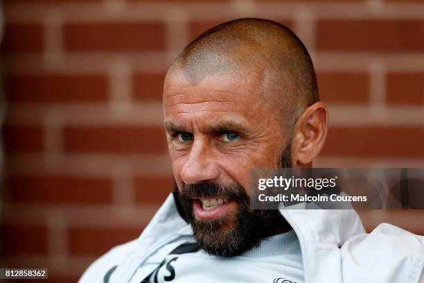 Kevin Phillips of Derby County looks on during the pre-season friendly between Kidderminster Harriers and Derby County at Aggborough Stadium on July...