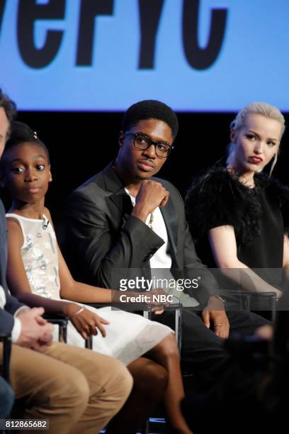 Panel Discussion and Reception" -- Pictured: Shahadi Wright Joseph, Ephraim Sykes, and Dove Cameron at the Saban Media Center at the Television...