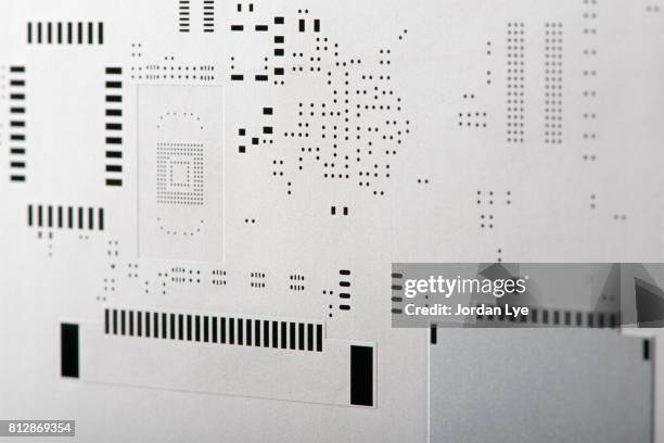 smt metal stencil with steps - superconductor stock pictures, royalty-free photos & images