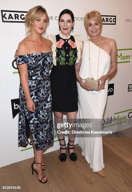 Abby Elliot, Jill Kargman and Joanna Cassidy attend The Cinema Society Hosts The Season 3 Premiere Of Bravo's "Odd Mom Out" at the Whitby Hotel on...