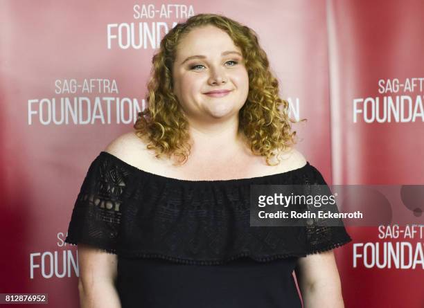 Actress Danielle Macdonald attends SAG-AFTRA Foundation's Conversations with "Patti Cake$" at SAG-AFTRA Foundation Screening Room on July 11, 2017 in...