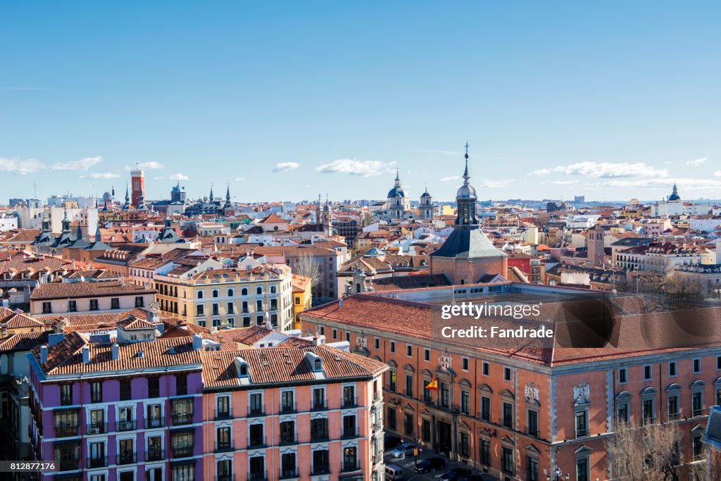 Panoramic view of Madrid, Spain