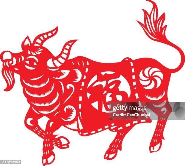 Ox Sign Chinese Zodiac Sign Of Ox High-Res Vector Graphic - Getty Images