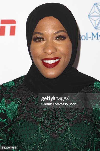 Ibtihaj Muhammad attends the 3rd Annual Sports Humanitarian Of The Year Awards at The Novo by Microsoft on July 11, 2017 in Los Angeles, California.