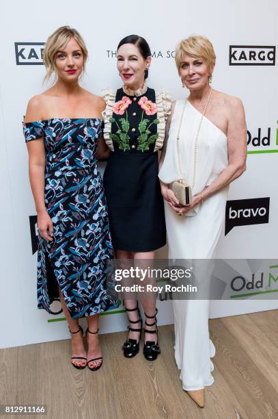 Abby Elliot, Jill Kargman and Joanna Cassidy attend The Cinema Society and Kargo host the season 3 Premiere Of Bravo's "Odd Mom Out" at the Whitby...