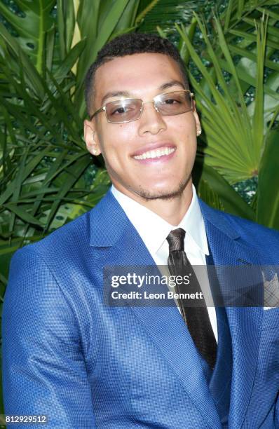 Player Aaron Gordon attends The Players' Tribune Hosts Players' Night Out 2017 at The Beverly Hills Hotel on July 11, 2017 in Beverly Hills,...