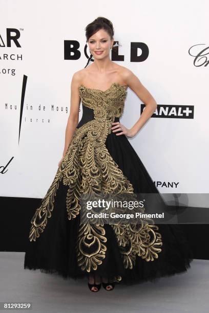 Designer Georgina Chapman arrives at amfAR's Cinema Against AIDS 2008 benefit held at Le Moulin de Mougins during the 61st International Cannes Film...