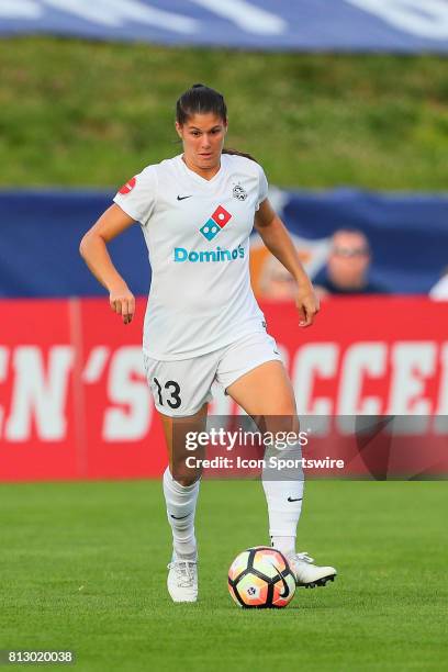 Kansas City defender Brittany Taylor during the first half of the National Womens Soccer League game between Sky Blue FC and FC Kansas City on July...