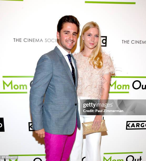Javier Ysart and Leslie Locke attend The Cinema Society & Kargo Host The Season 3 Premiere Of Bravo's "Odd Mom Out" at the Whitby Hotel on July 11,...
