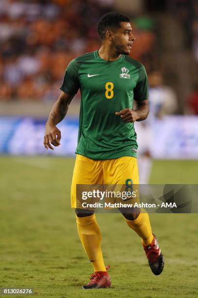 Jean-David Legrand of French Guiana during the 2017 CONCACAF Gold Cup Group A match between Honduras and French Guiana at BBVA Compass Stadium on...