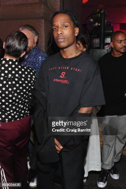 Rocky attends Raf Simons SS18 Runway Show with FIJI Water at Golden Sun Life Day Care on July 11, 2017 in New York City.