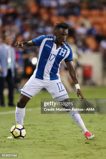 Alberth Elis of Honduras during the 2017 CONCACAF Gold Cup Group A match between Honduras and French Guiana at BBVA Compass Stadium on July 11, 2017...