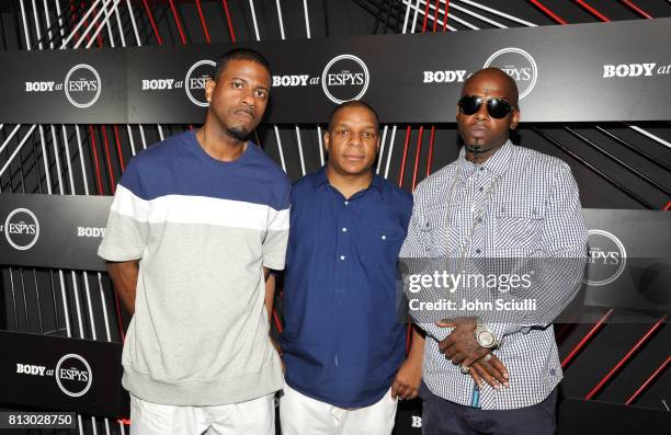 Kay Gee, Vin Rock and Treach of Naughty by Nature at BODY at ESPYS at Avalon on July 11, 2017 in Hollywood, California.