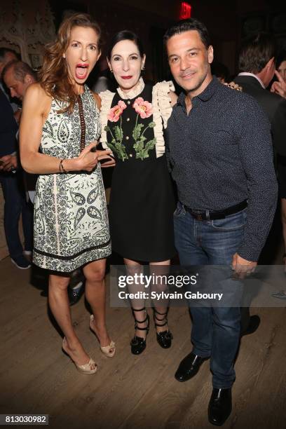 Alysia Reiner, Jill Kargman and David Alan Basche attend The Cinema Society & Kargo host the after party for the Season 3 Premiere of Bravo's "Odd...