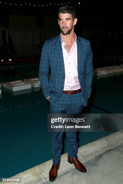 Olympic swimmer Michael Phelps attends The Players' Tribune Hosts Players' Night Out 2017 at The Beverly Hills Hotel on July 11, 2017 in Beverly...