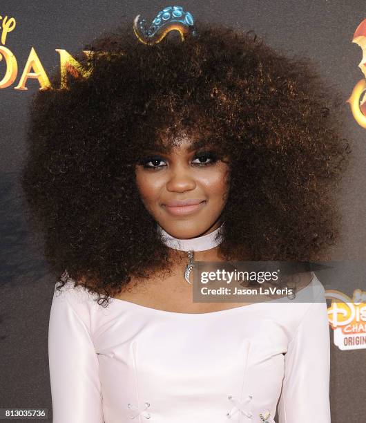 Actress China Anne McClain attends the premiere of "Descendants 2" at The Cinerama Dome on July 11, 2017 in Los Angeles, California.