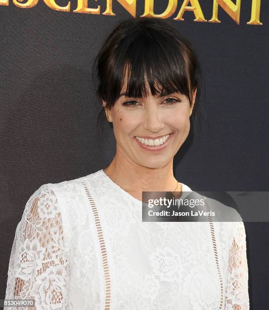 Actress Constance Zimmer attends the premiere of "Descendants 2" at The Cinerama Dome on July 11, 2017 in Los Angeles, California.