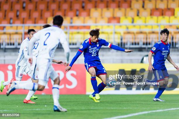 Suwon Midfielder Yeom Ki Hun in action during the AFC Champions League 2017 Group G match between Suwon Samsung Bluewings vs Eastern SC at the Suwon...