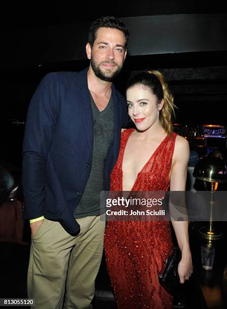 Actor Zachary Levi and figure skater Ashley Wagner at BODY at ESPYS at Avalon on July 11, 2017 in Hollywood, California.