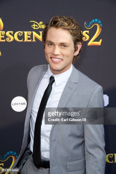 Jedidiah Goodacre attends the Premiere Of Disney Channel's "Descendants 2" at The Cinerama Dome on July 11, 2017 in Los Angeles, California.
