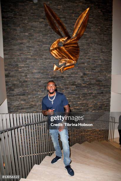 DeSean Jackson attends the Talent Resources Sports Party hosted by Martell Cognac at Playboy Headquarters on July 11, 2017 in Los Angeles, California.