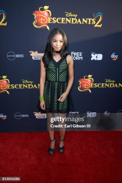 Navia Robinson attends the Preiere Of Disney Channel's "Descendants 2" at The Cinerama Dome on July 11, 2017 in Los Angeles, California.