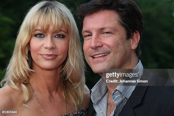 German actor Francis Fulton-Smith and his wife Verena Klein attend the Joy Trend award 2008 at Haus der Kunst on May 30, 2008 in Munich, Germany.