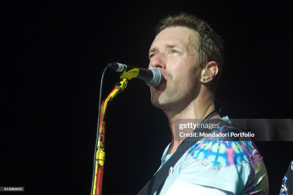 Coldplay in concert in Milan