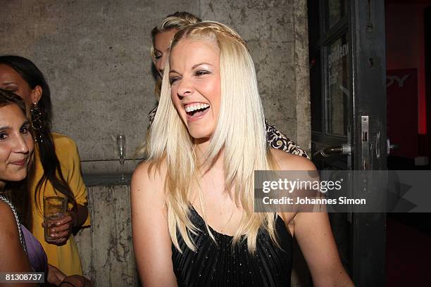 Model Tina Kaiser attends the Joy Trend award 2008 at Haus der Kunst on May 30, 2008 in Munich, Germany.