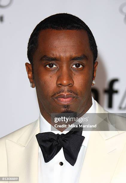 Sean "Diddy" Combs attends the Cinema Against AIDS 2008 event at the Le Moulin de Mougins on May 22, 2008 in Cannes, France.