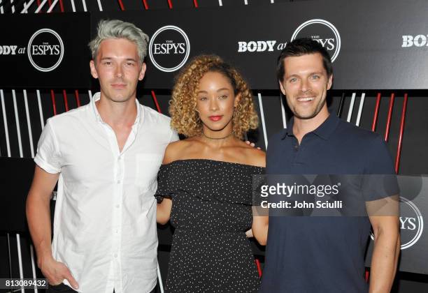 Actors Sam Palladio, Chaley Rose and Nick Jandl at BODY at ESPYS at Avalon on July 11, 2017 in Hollywood, California.