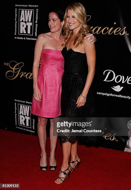 President of Universal Media Studios Katherine Pope and actress Ali Larter attends the 33rd Annual American Women In Radio & Television Gracie Allen...