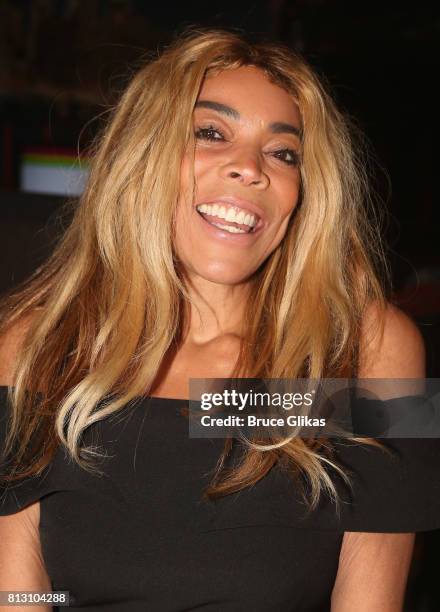 Wendy Williams gets immortalized with her handprints on the wall of fame at Planet Hollywood during a celebration for her Hunter Foundation Charity...