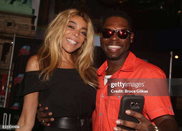 Wendy Williams and Aevon Falstar pose at a celebration for The Hunter Foundation Charity that helps fund programs for families and youth communities...